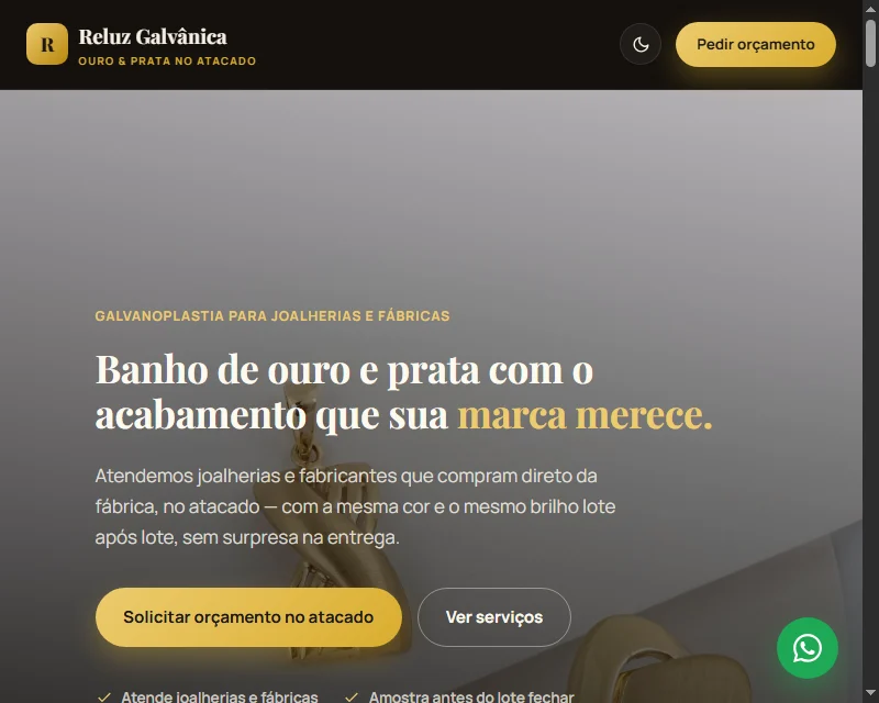 Site Reluz Galvânica
